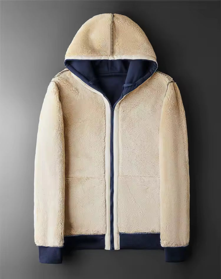Reversible fleece jacket