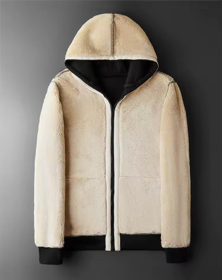Reversible fleece jacket