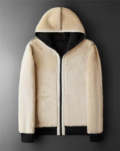 Reversible fleece jacket